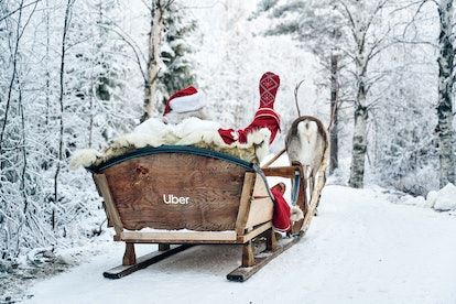 Here's how to book Uber Sleigh rides in 2022 that are pulled by actual reindeer in Finland. 