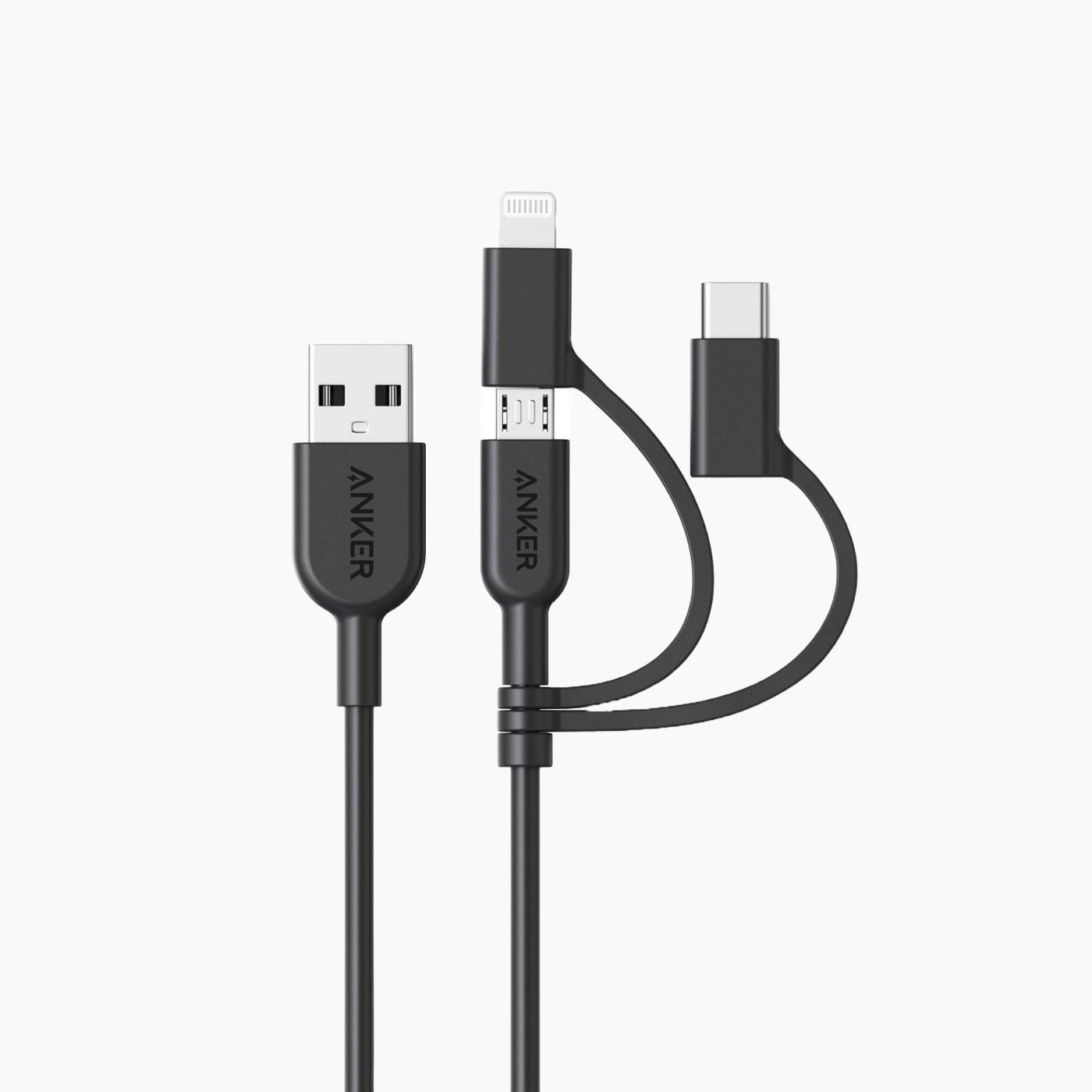 HGG22UNDER 50AnkerPowerlineII3 IN 1CHARGINGCABLE