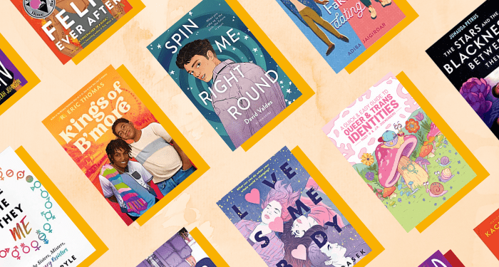 a collage of LGBTQ book covers