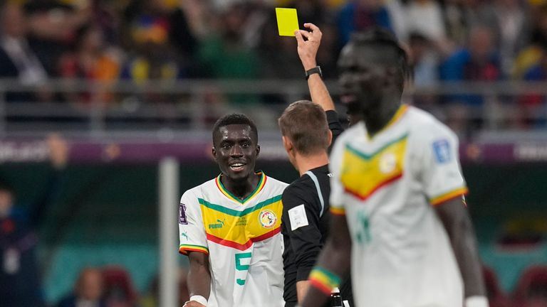 Senegal&#39;s Idrissa Gueye is suspended against England