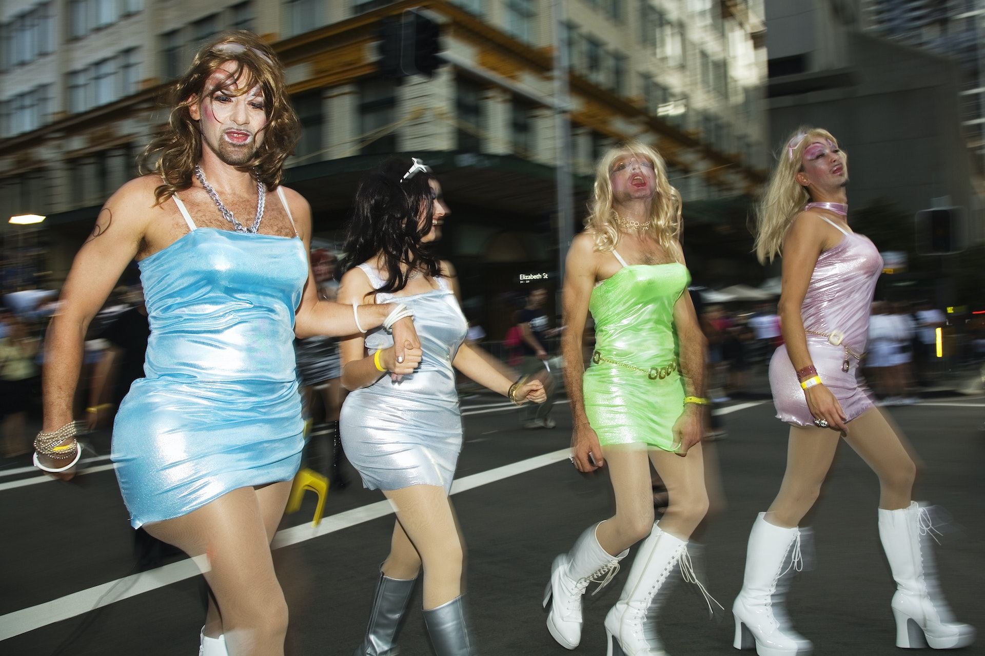 Dressing in drag is all part of the spectacle at Sydney's Mardi Gras Parade