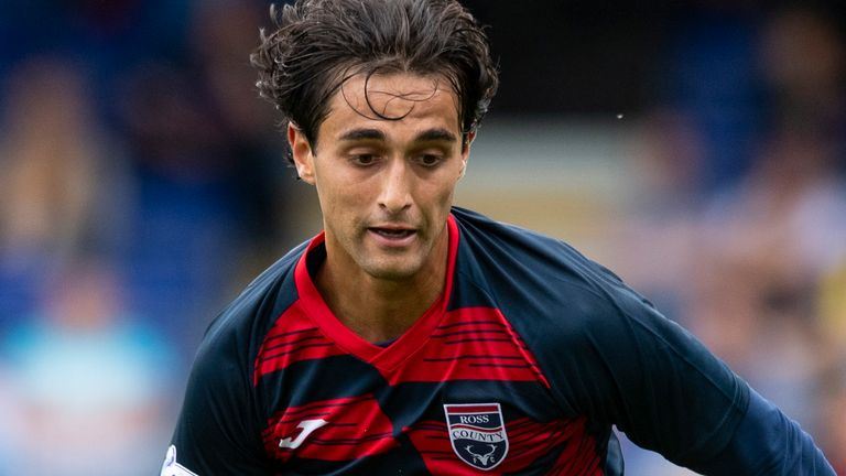Ross County’s Yan Dhanda in action during a Premier Sports Cup match between Ross County and Dunfermline at Dingwall